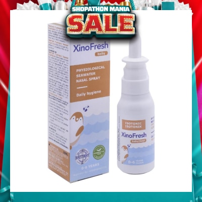 XINOFRESH - Physiological Seawater Nasal Spray Baby (Suitable for 0 to 6yrs Old) 30ml (Expiry: Apr`2027)