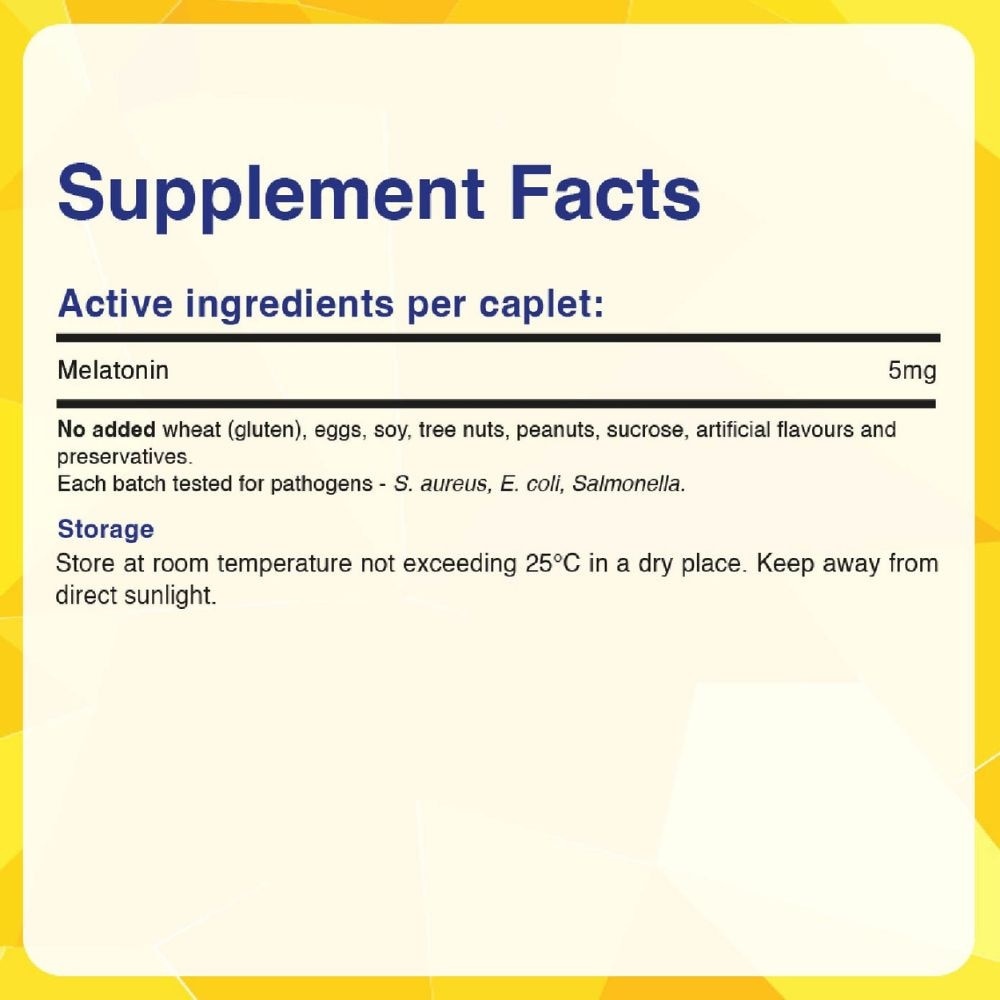 Sleep Support Tablet (Promotes Restful Sleep, Helps Recharge + Time Release Melatonin with Fast Release Outer Layer & Extended Release Inner Core) 30s image