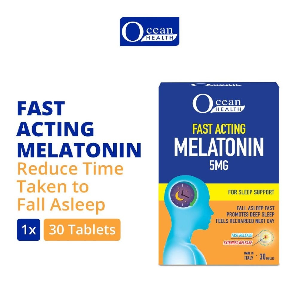 Sleep Support Tablet (Promotes Restful Sleep, Helps Recharge + Time Release Melatonin with Fast Release Outer Layer & Extended Release Inner Core) 30s image
