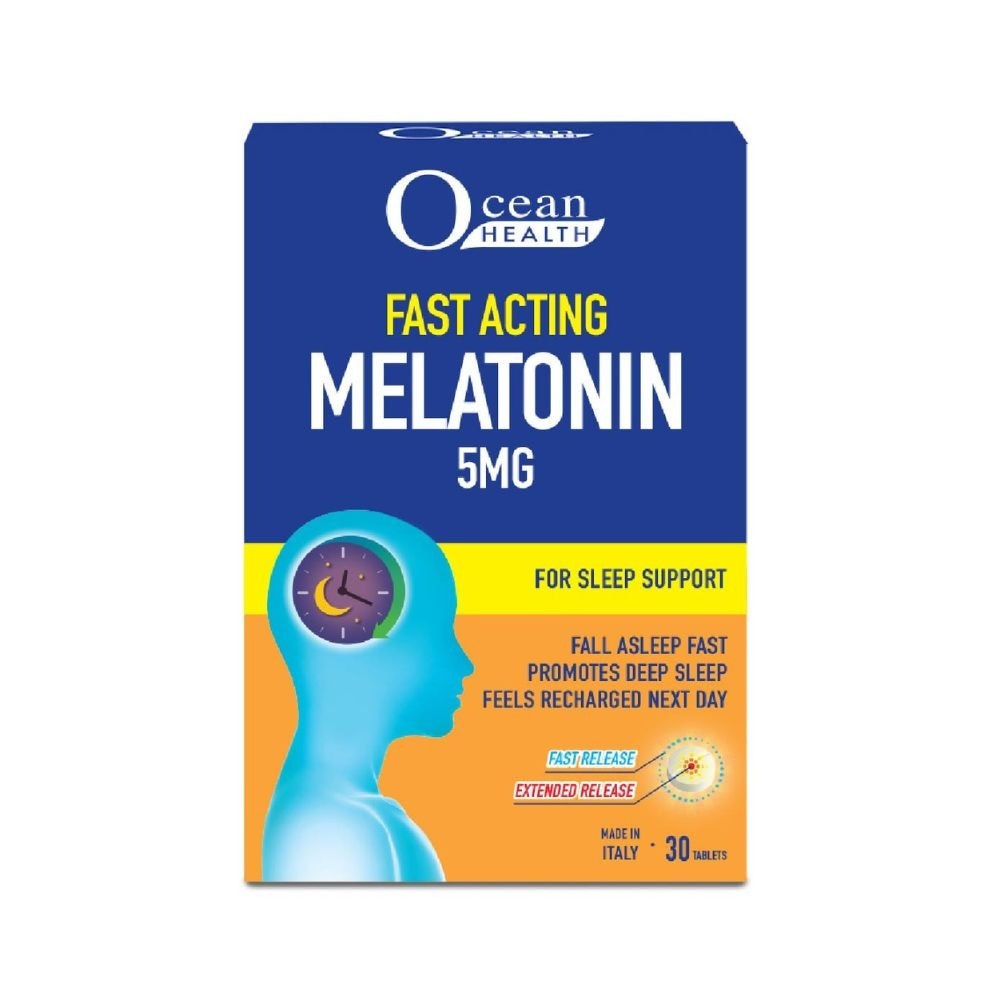 Sleep Support Tablet (Promotes Restful Sleep, Helps Recharge + Time Release Melatonin with Fast Release Outer Layer & Extended Release Inner Core) 30s image