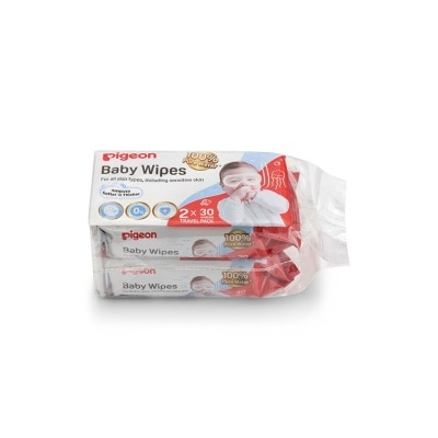 PIGEON Baby Wipes Water Base 30s x 2