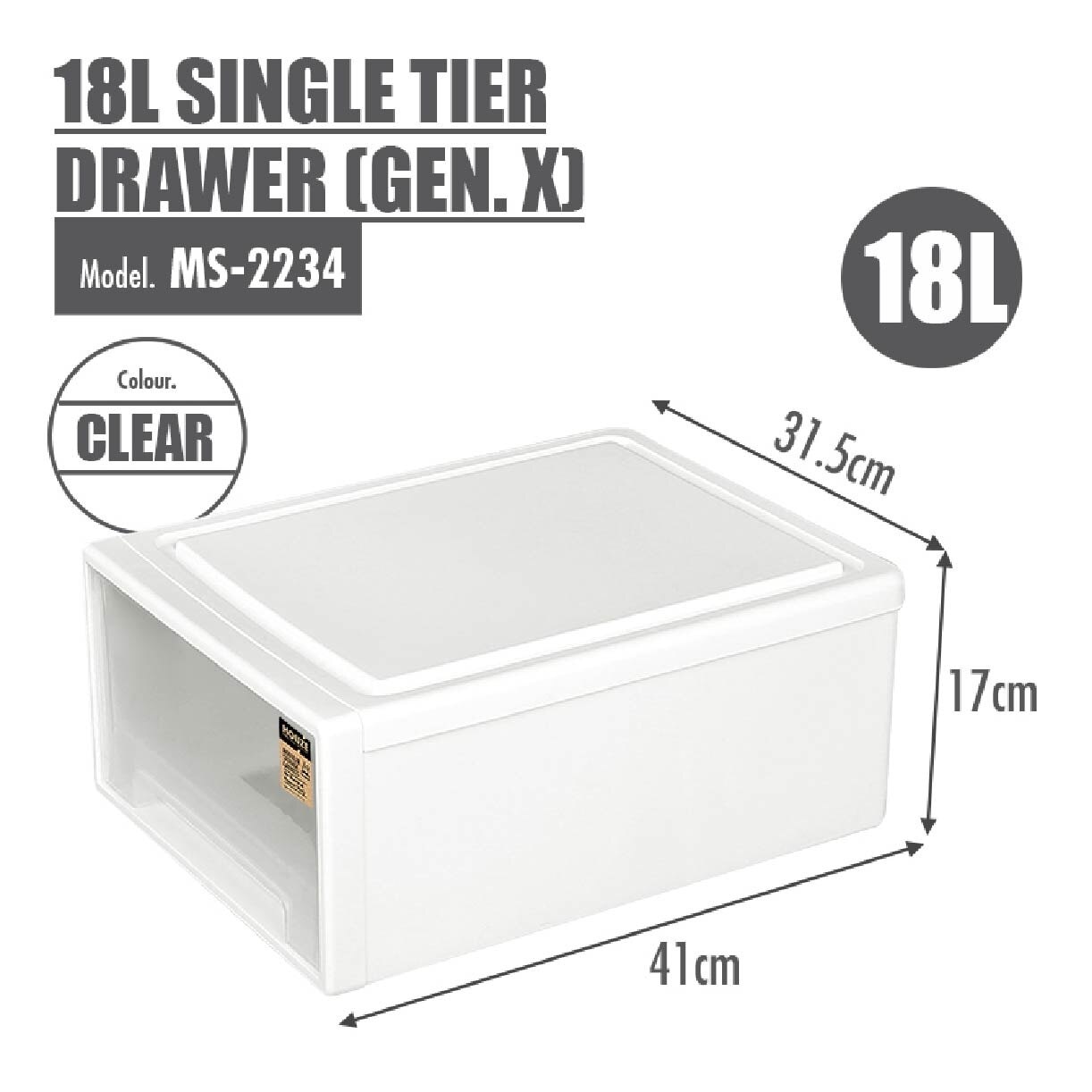 Gen X Single Tier Draw MS-2234 18L 1s