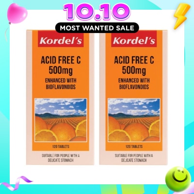 KORDEL'S Acid Free C 500 mg 120s Twinpack image