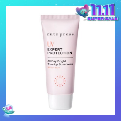 CUTE PRESS UV Expert Protection All Day Bright Tone Up Sunscreen SPF50+ PA++ 30g.