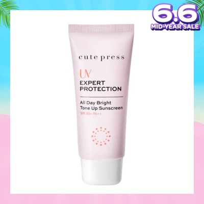 CUTE PRESS UV Expert Protection All Day Bright Tone Up Sunscreen SPF50+ PA++ 30g.