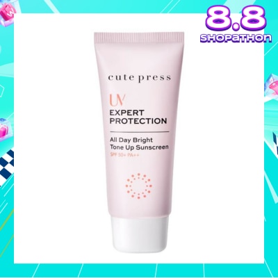CUTE PRESS UV Expert Protection All Day Bright Tone Up Sunscreen SPF50+ PA++ 30g.