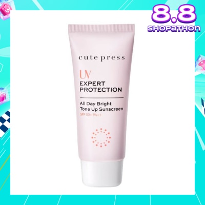 CUTE PRESS UV Expert Protection All Day Bright Tone Up Sunscreen SPF50+ PA++ 30g.