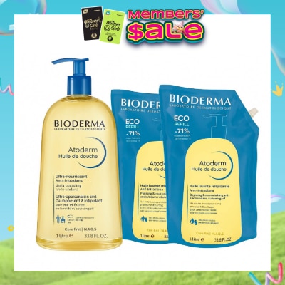BIODERMA - Atoderm Huile De Shower Oil Bundle Set 1s