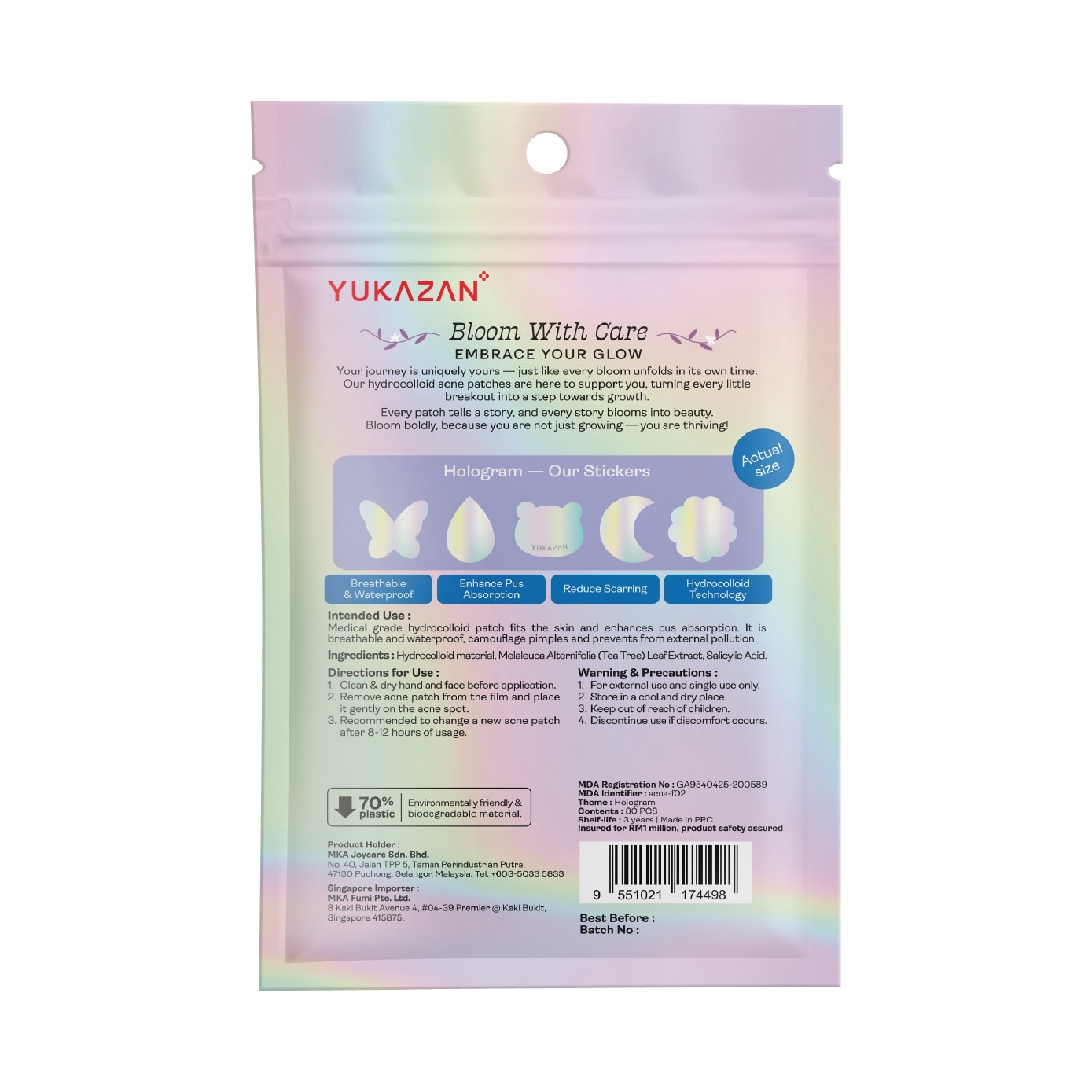 Acne Healing Patch Hologram 30s