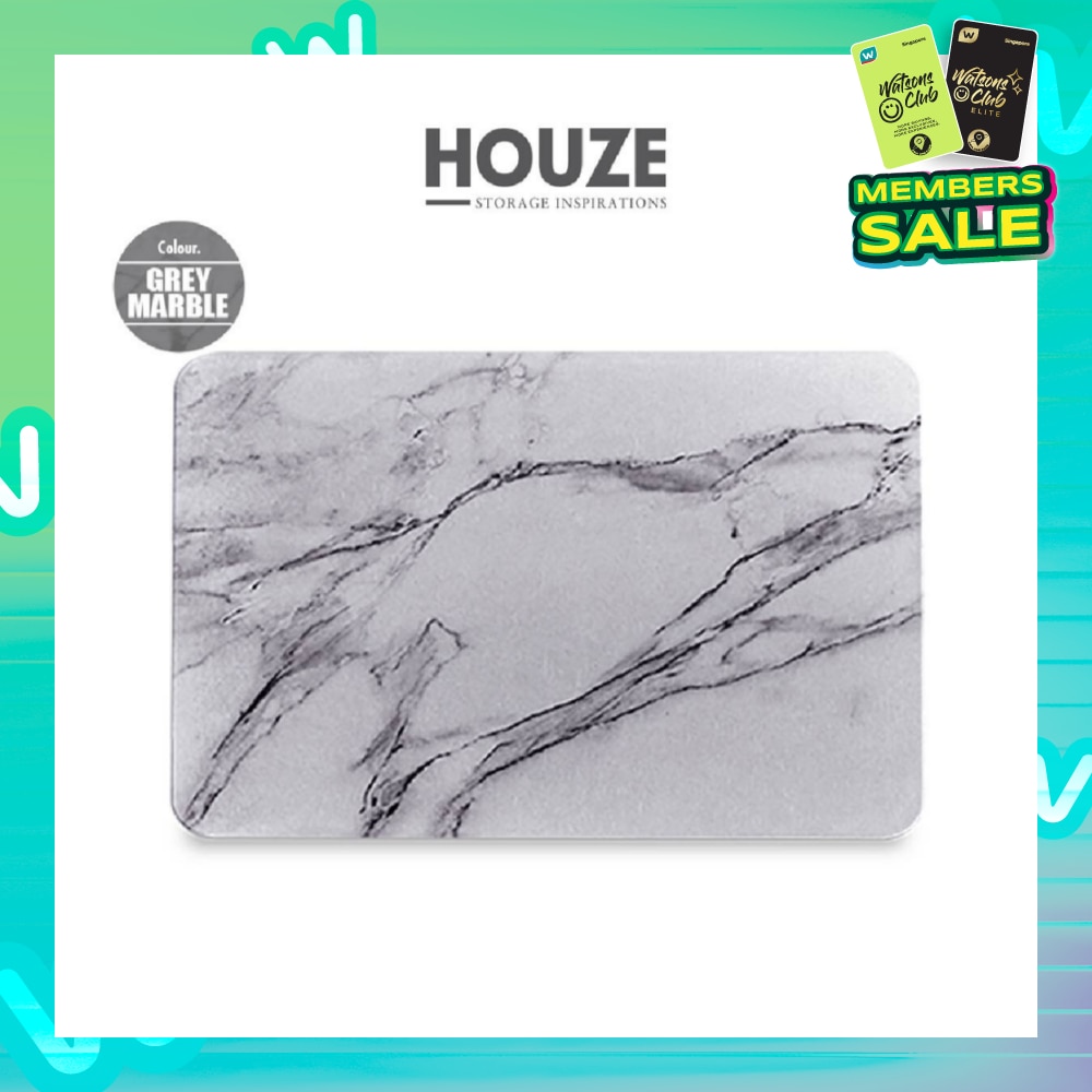 Diatomite Floor Mat BN-7202 Large Grey Marble 1s