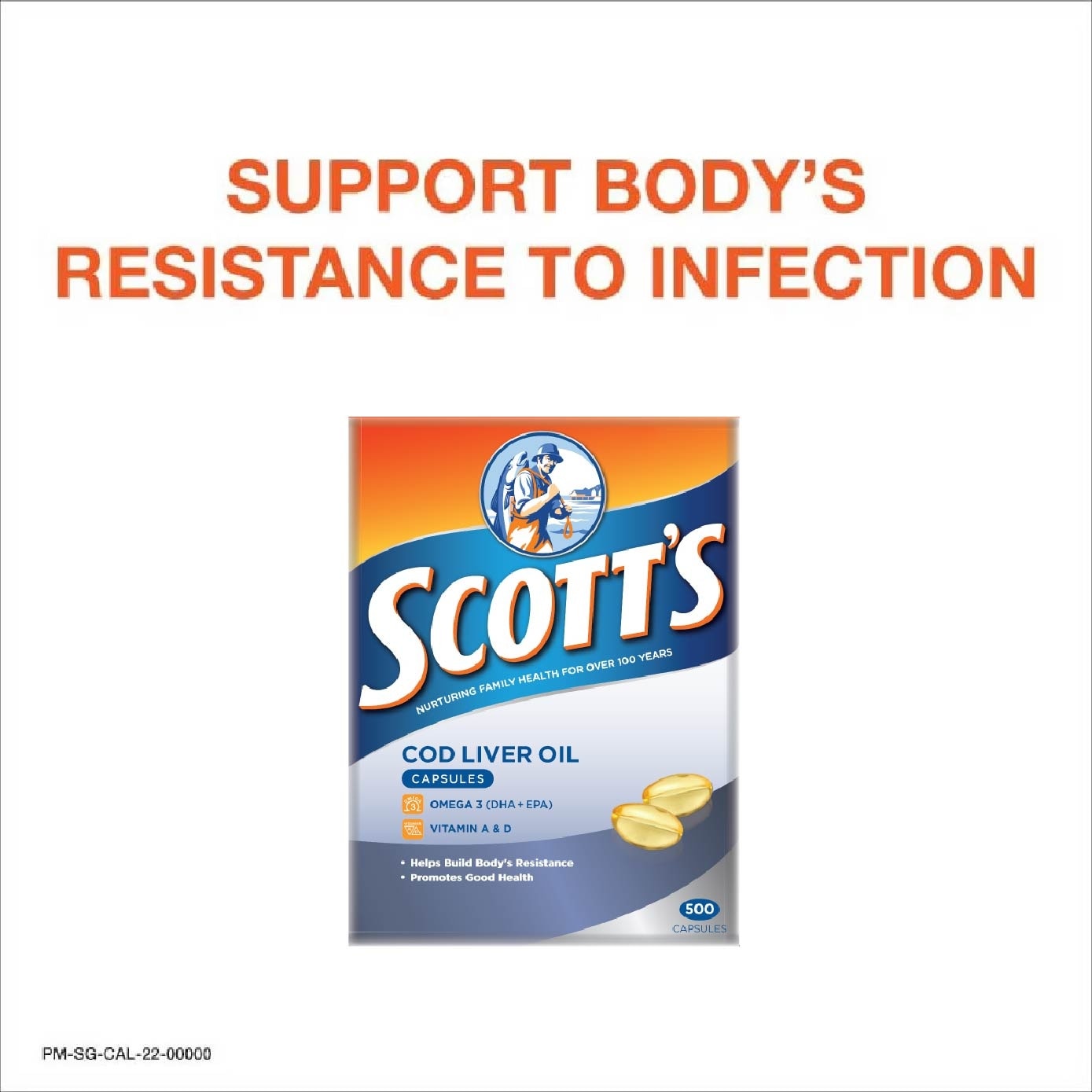 Cod Liver Oil 500 Capsules (Expiry: Jul`2026)