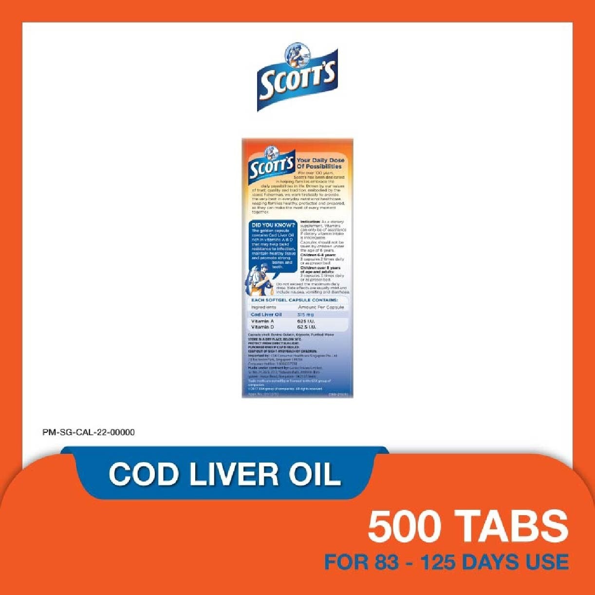 Cod Liver Oil 500 Capsules