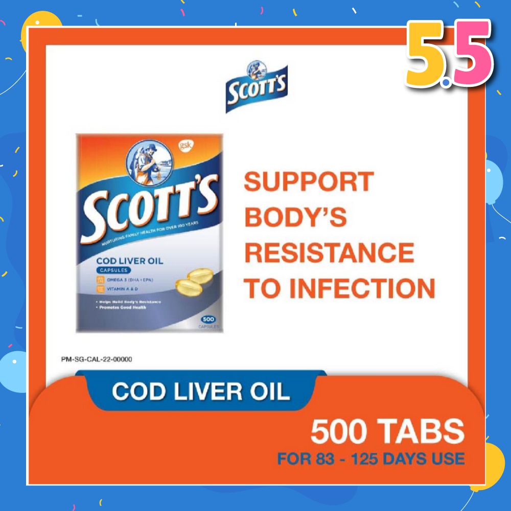 Cod Liver Oil 500 Capsules