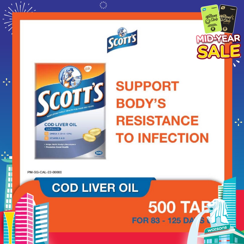 Cod Liver Oil 500 Capsules