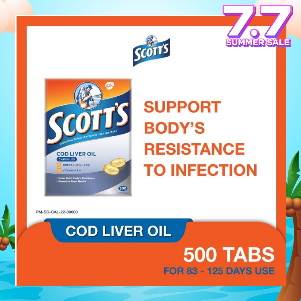 Cod Liver Oil 500 Capsules