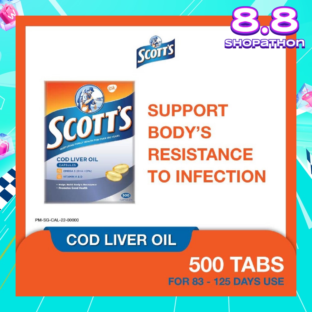Cod Liver Oil 500 Capsules