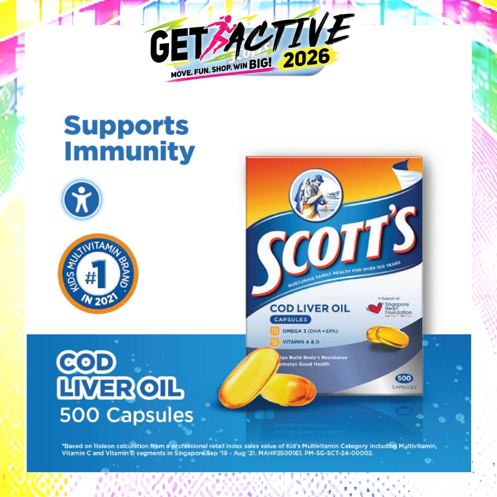 Cod Liver Oil 500 Capsules image