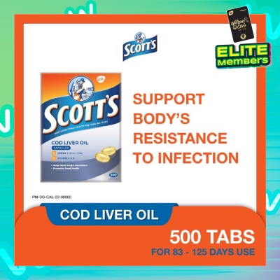 SCOTT'S Cod Liver Oil 500 Capsules