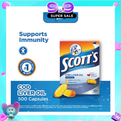 SCOTT'S - Cod Liver Oil 500 Capsules image