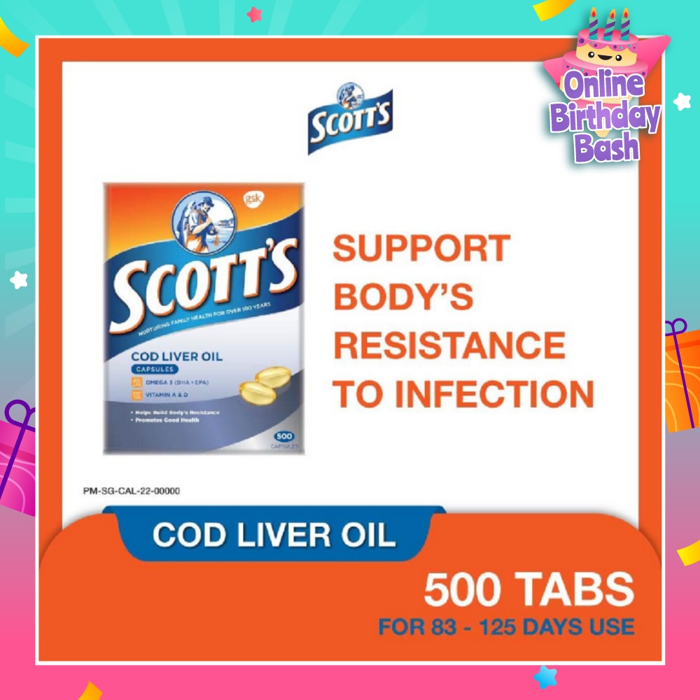Cod Liver Oil 500 Capsules