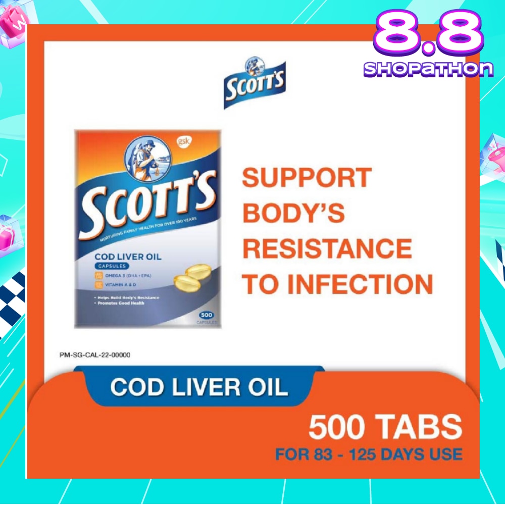 Cod Liver Oil 500 Capsules