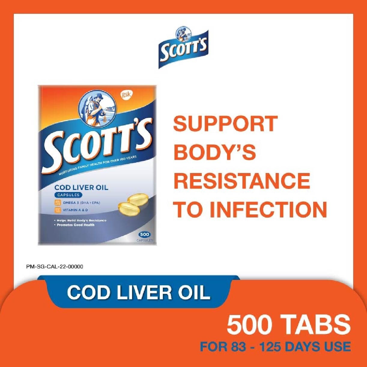 Cod Liver Oil 500 Capsules