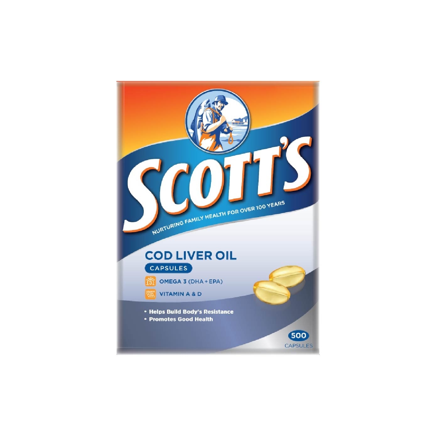 Cod Liver Oil 500 Capsules (Expiry: Jul`2026)