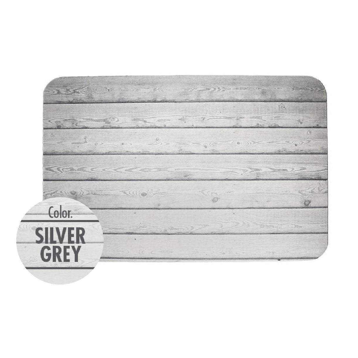 Slatted Wood Diatomite Floor Mat BN-7202 Silver Grey 1s