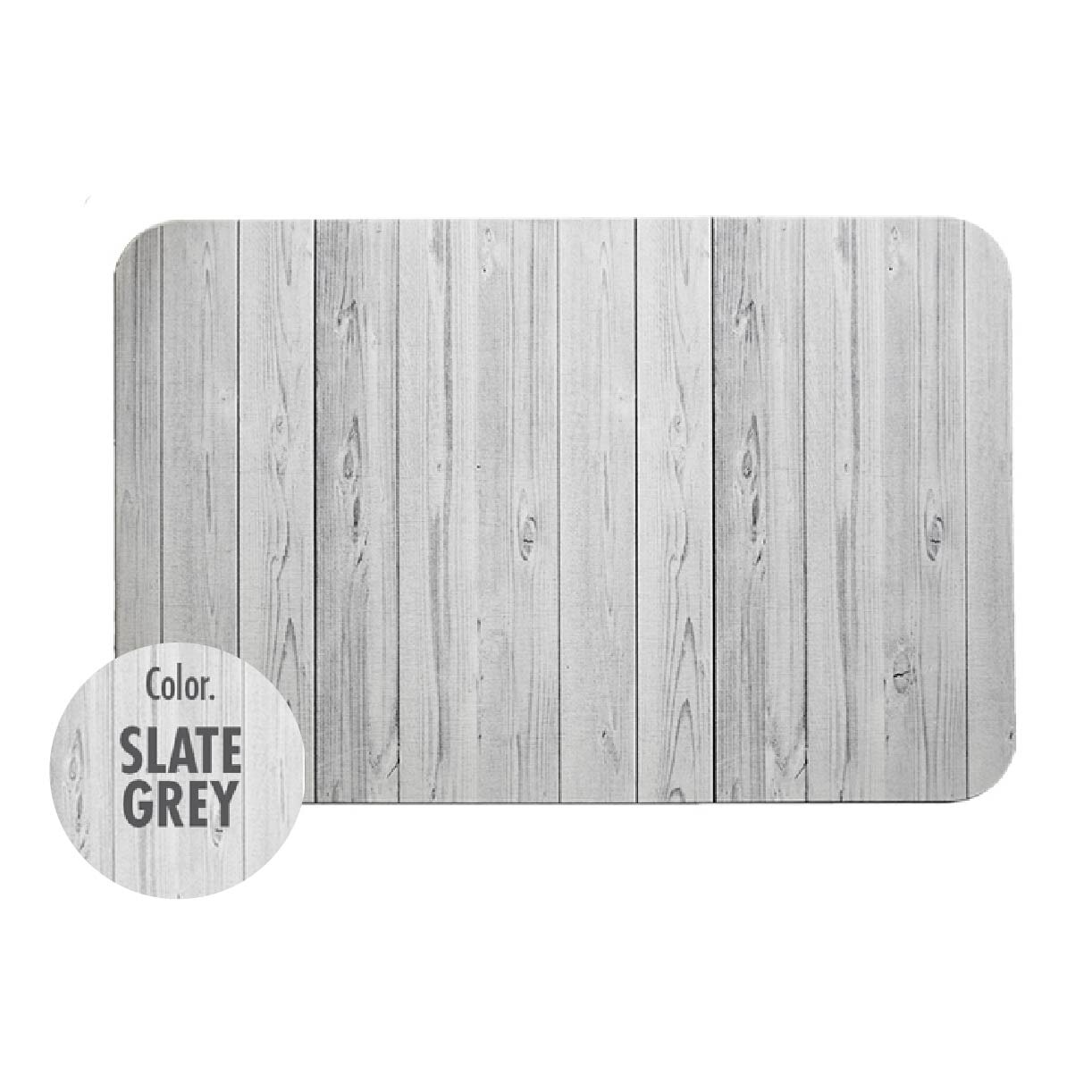 Slatted Wood Diatomite Floor Mat BN-7202 Slate Grey 1s