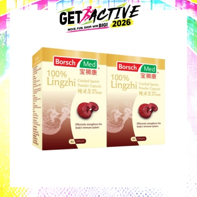 BORSCH MED - 100% Lingzhi Cracked Spores Powder 2 x 60 Capsules image
