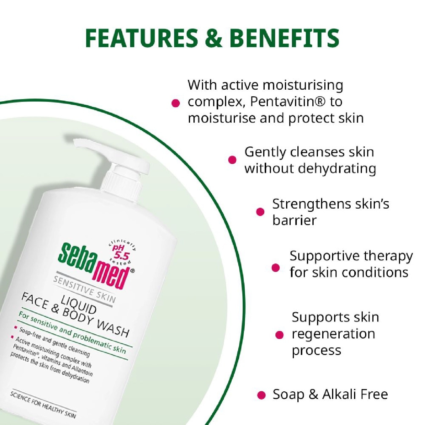 Liquid Face and Body Wash 500ml image
