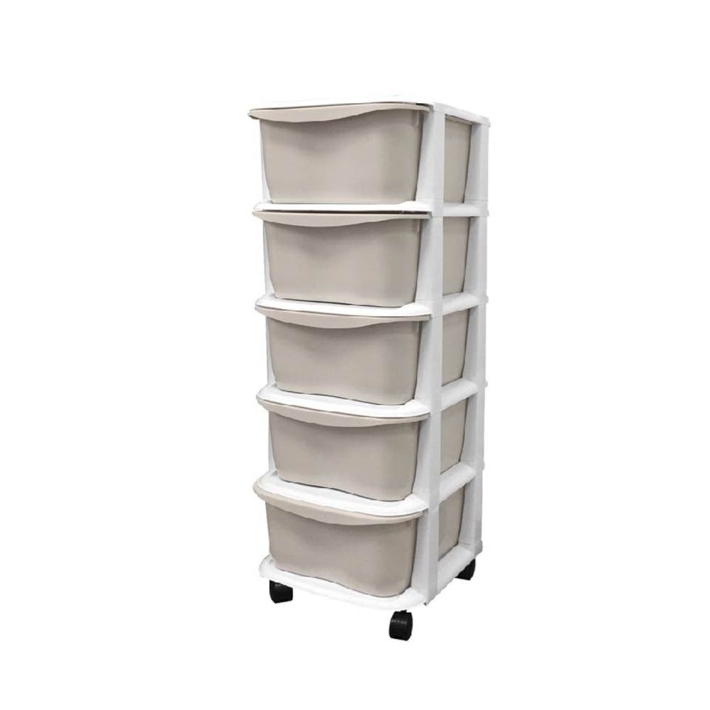 LIFE 5 Tier 'Apple' Knock Down Cabinet Grey MS-2165-GREY 1s