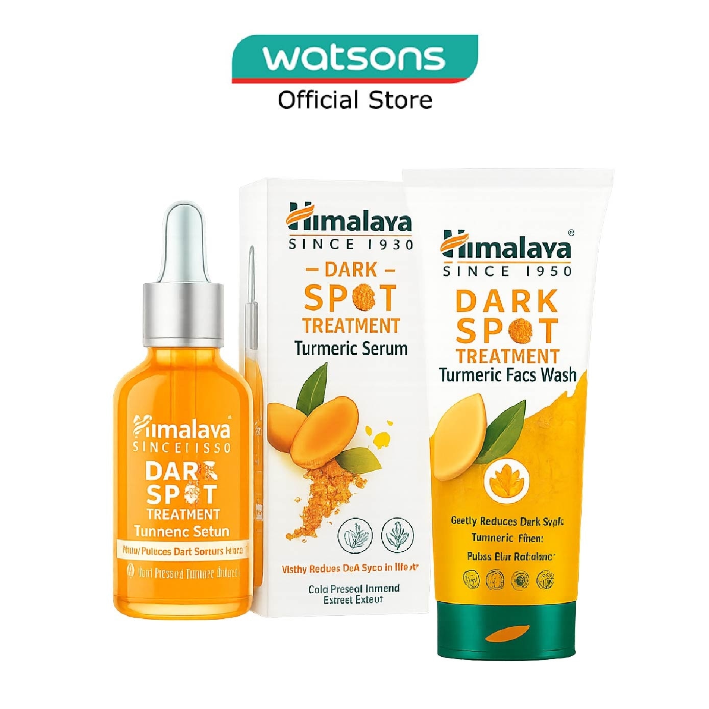 Dark Spot Turmeric Face Wash & Serum Bundle Set 1s