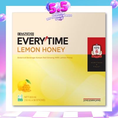 JUNG KWAN JANG - Everytime V Botanical Beverage Korean Red Ginseng with Lemon Honey 10ml x 30s