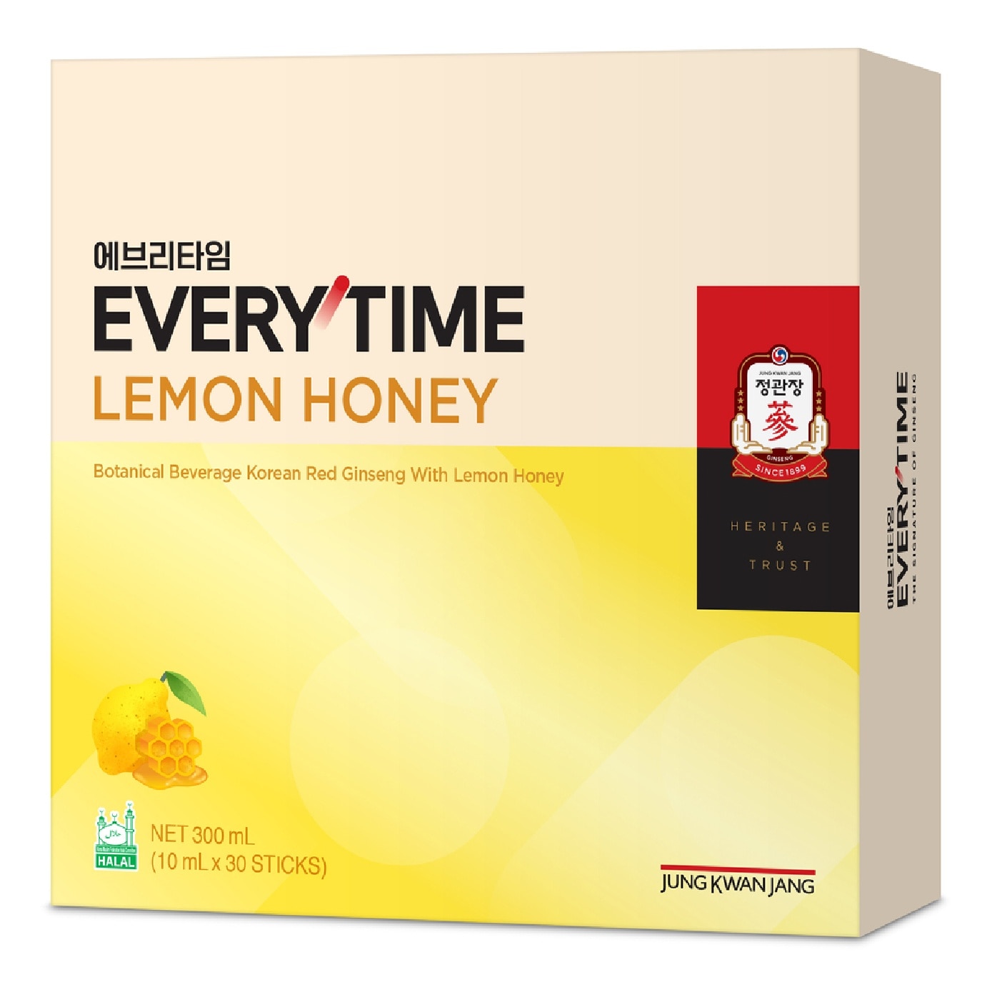 Everytime V Botanical Beverage Korean Red Ginseng with Lemon Honey 10ml x 30s