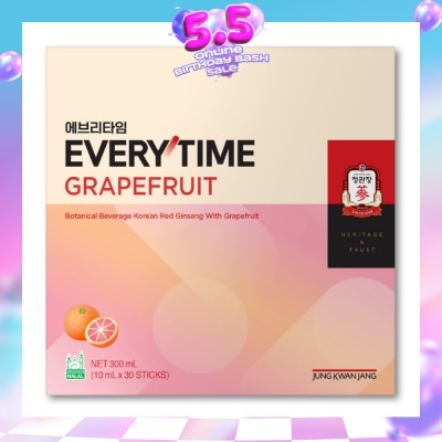 JUNG KWAN JANG - Everytime V Botanical Beverage Korean Red Ginseng with Grapefruit 10ml x 30s