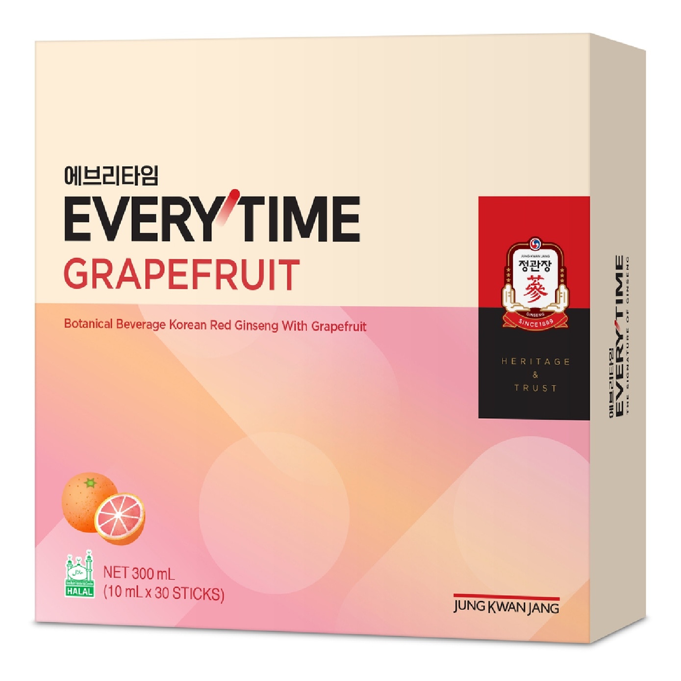 Everytime V Botanical Beverage Korean Red Ginseng with Grapefruit 10ml x 30s