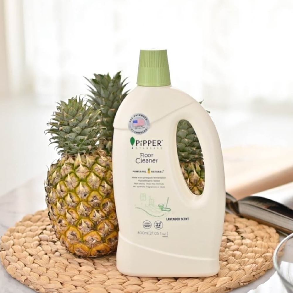 Floor Cleaner Non-Sticky Rinse Free Formula Lavender Scent (Made From Pineapple Fermentation) 800ml