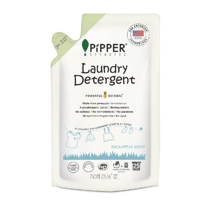 PIPPER STANDARD Laundry Detergent Refill Eucalyptus Scent (Made From Pineapple Fermentation) 750ml