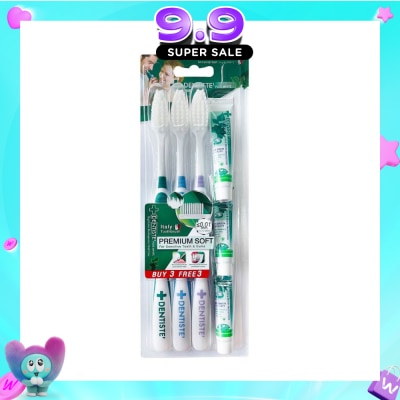 DENTISTE - Premium Soft Toothbrush Set consist Toothbrush 3s + Toothpaste 5g x 3s image