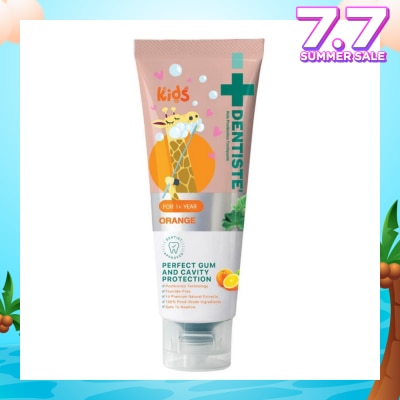 DENTISTE Kids Postbiotics Toothpaste Orange Flavor For 1yr old Above (For Perfect Gum & Cavity Protection) 60g
