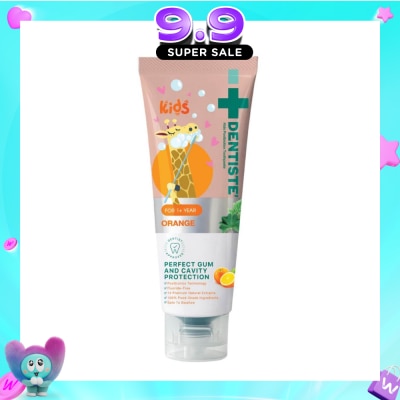 DENTISTE - Kids Postbiotics Toothpaste Orange Flavor For 1yr old Above (For Perfect Gum & Cavity Protection) 60g image