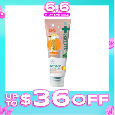 DENTISTE - Kids Postbiotics Toothpaste Orange Flavor For 1yr old Above (For Perfect Gum & Cavity Protection) 60g