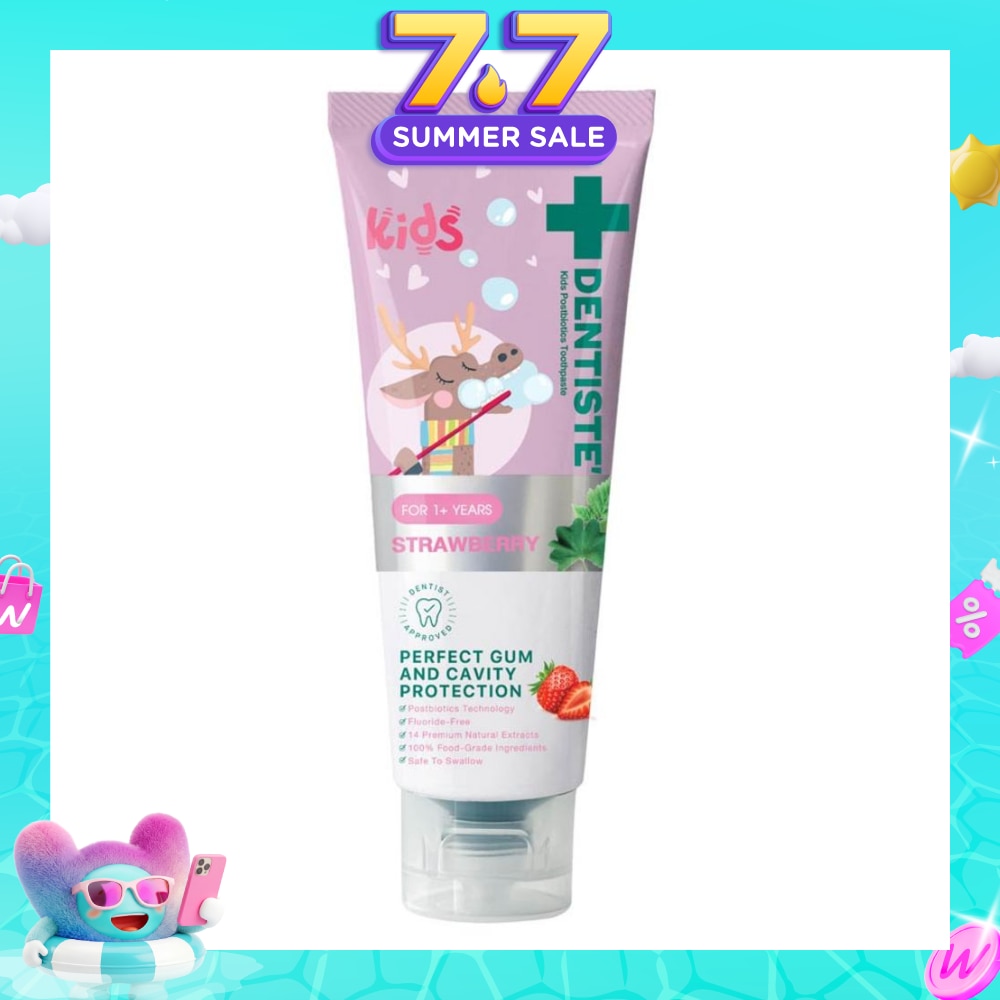 Kids Postbiotics Toothpaste Strawberry Flavor For 1yr old Above (For Perfect Gum & Cavity Protection) 60g