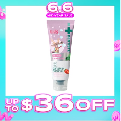 DENTISTE - Kids Postbiotics Toothpaste Strawberry Flavor For 1yr old Above (For Perfect Gum & Cavity Protection) 60g