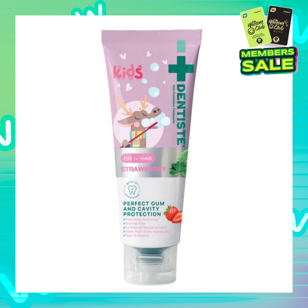 Kids Postbiotics Toothpaste Strawberry Flavor For 1yr old Above (For Perfect Gum & Cavity Protection) 60g