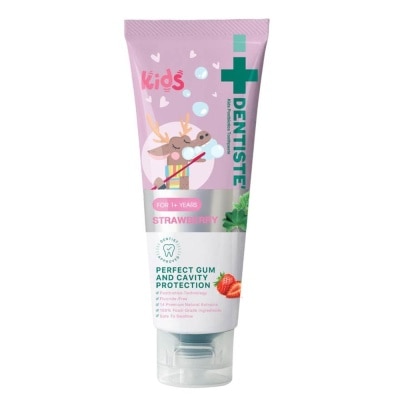 DENTISTE Kids Postbiotics Toothpaste Strawberry Flavor For 1yr old Above (For Perfect Gum & Cavity Protection) 60g