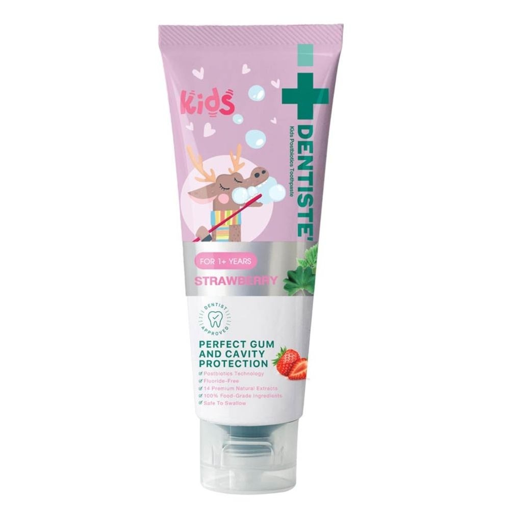 Kids Postbiotics Toothpaste Strawberry Flavor For 1yr old Above (For Perfect Gum & Cavity Protection) 60g