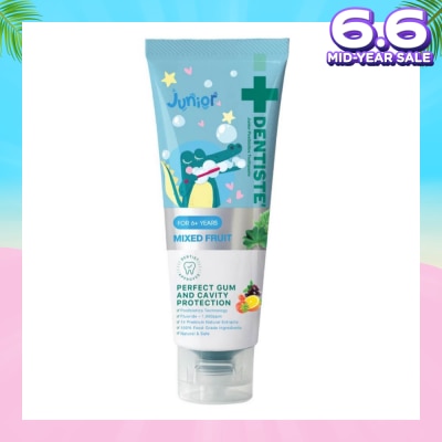 DENTISTE Kids Postbiotics Toothpaste Mixed Fruit Flavor For 6yrs old Above (For Perfect Gum & Cavity Protection) 60g