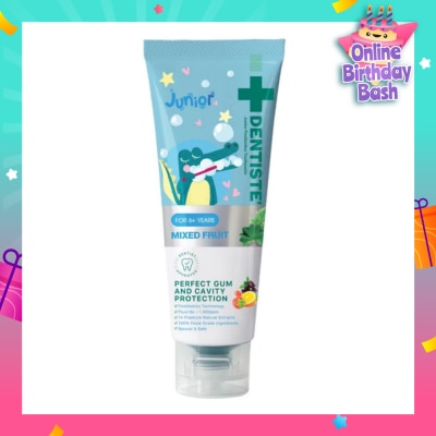 DENTISTE Kids Postbiotics Toothpaste Mixed Fruit Flavor For 6yrs old Above (For Perfect Gum & Cavity Protection) 60g